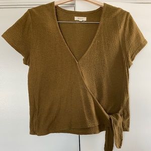 Madewell Wrap-Tie Top (Small)